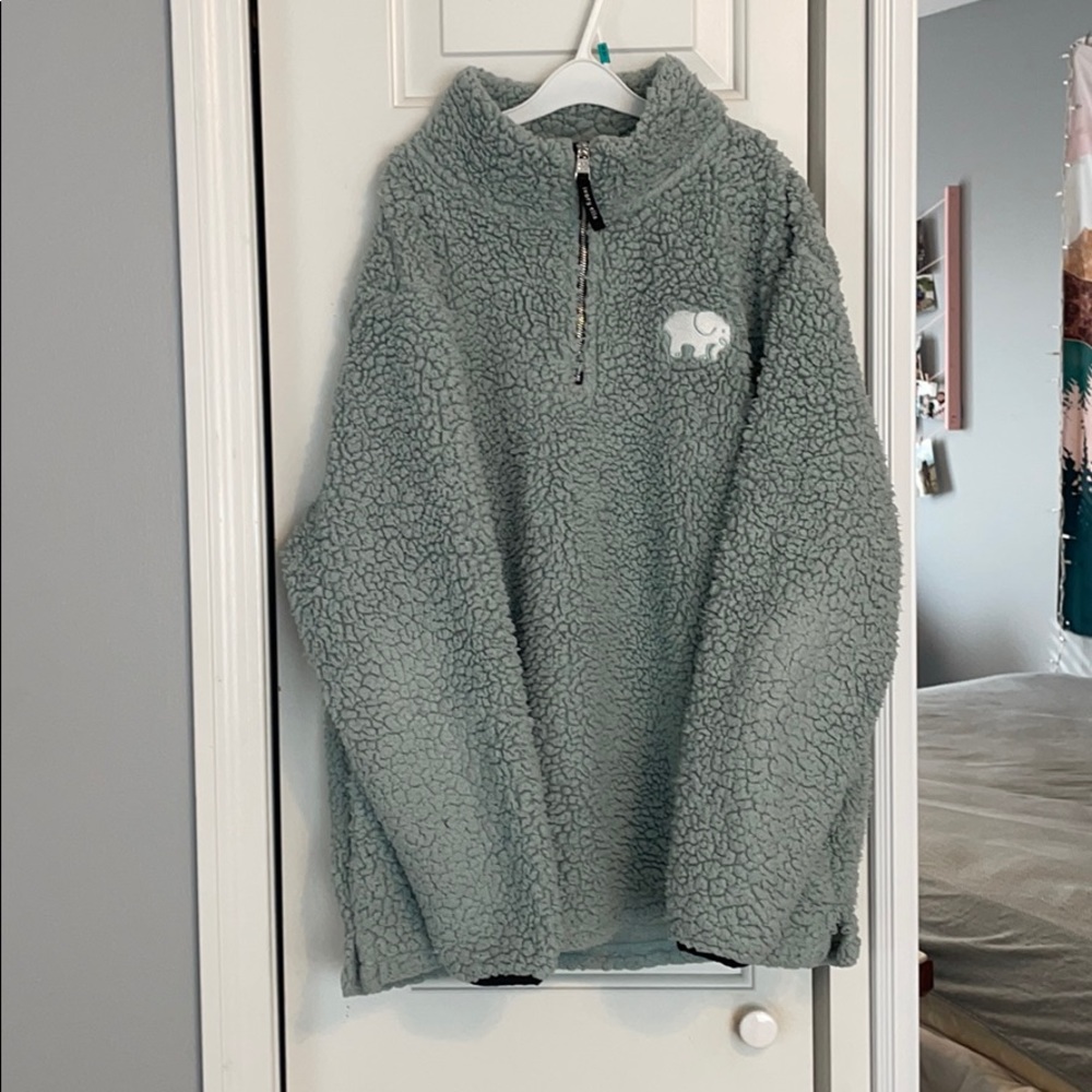 Ivory Ella Sherpa 1/4 zip